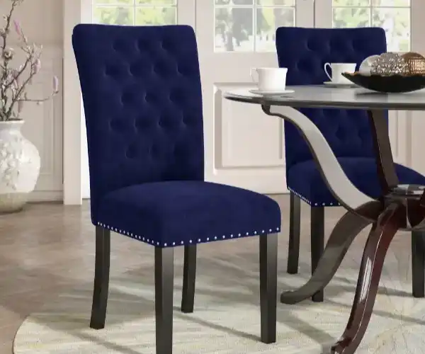 Velvet Parsons Upholstered Chairs