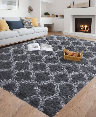 Beautiful Black Shaggy Rugs