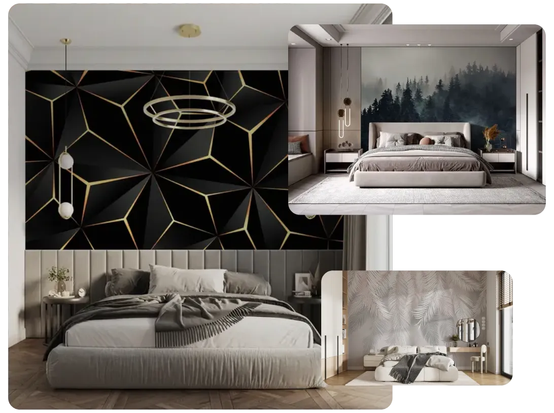 Bedroom 3D Wallpaper