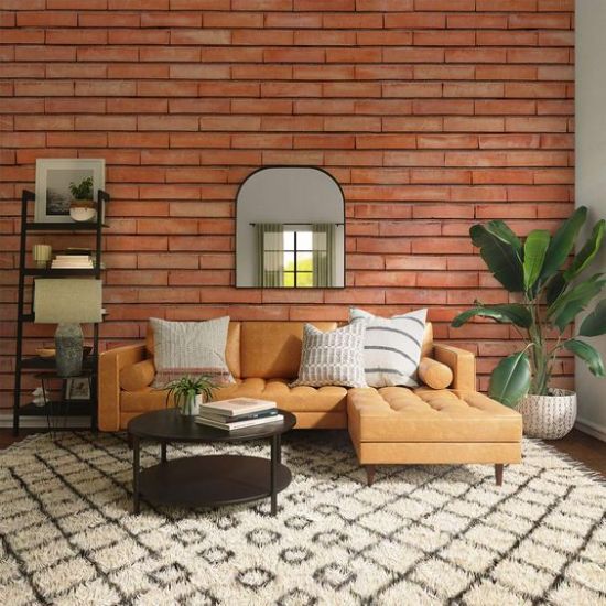 Brick Textured Wallpaper