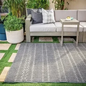 Matte Textured Outdoor Grey Carpet