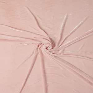 Blush Pink Premium Silk Blended Velvet Fabric