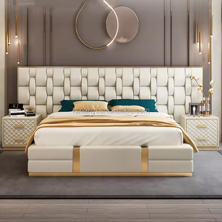 Wall-spanning headboards