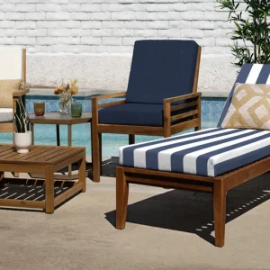 Highback Outdoor Dining Chair Cushion – Seat & Back Support