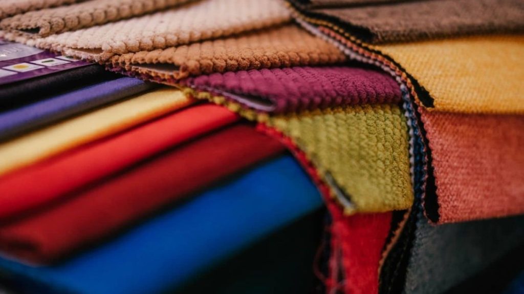 Outdoor upholstery samples