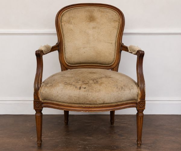 Before chair upholstery