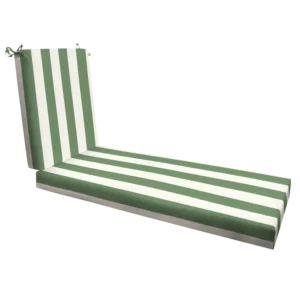 Poolside Chaise Lounge Outdoor Cushion with Ties