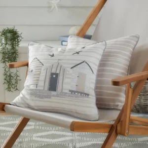 Beach Huts Outdoor Natural Cushions