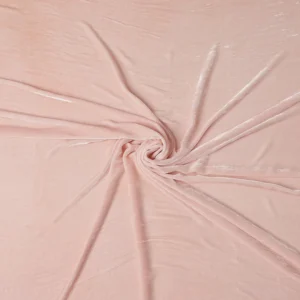Blush Pink Premium Silk Blended Velvet Fabric