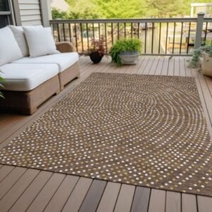 Brown outdoor rugs