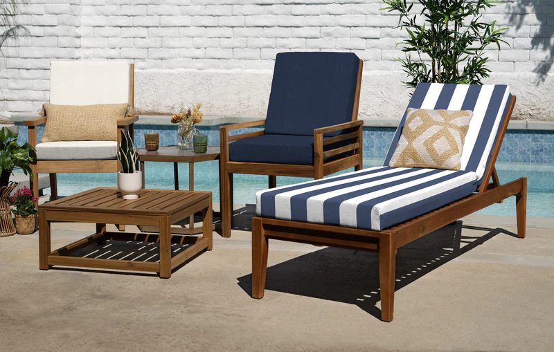 Highback Outdoor Dining Chair Cushion – Seat & Back Support