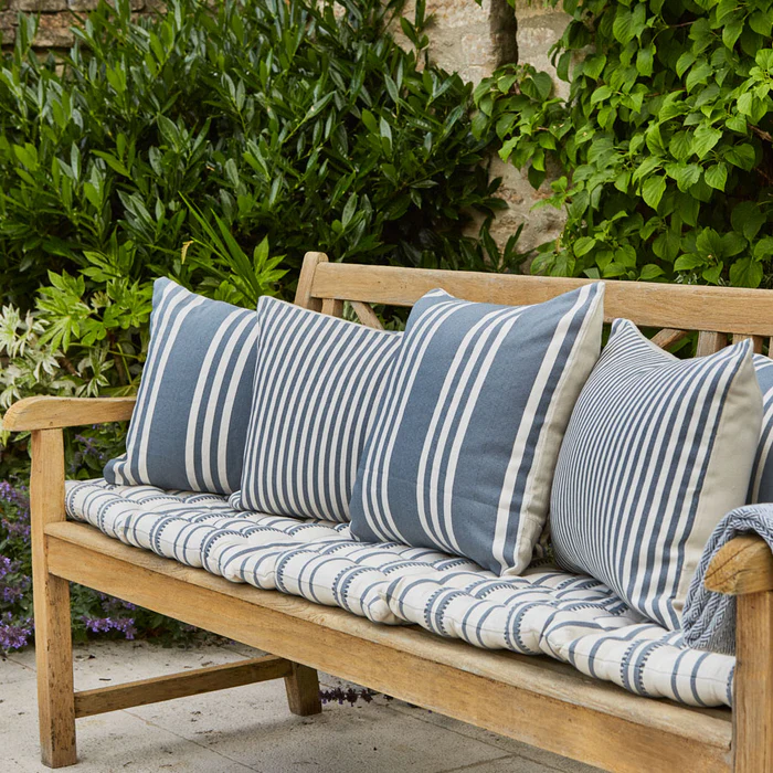 Maxime Blue Canvas Cushion - Image 4