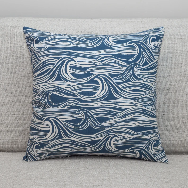Ocean Waves Sofa Cushions