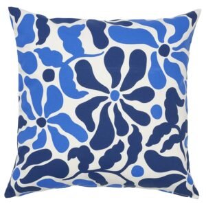Outdoor Cushion Blue floral Pattern