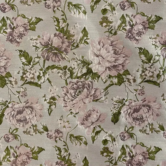 Soft Rose Brocade - White Smoke - Image 2