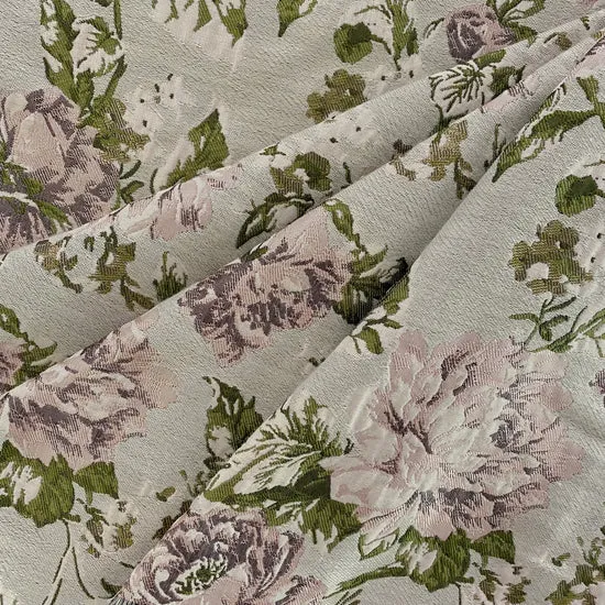 Soft Rose Brocade - White Smoke - Image 3
