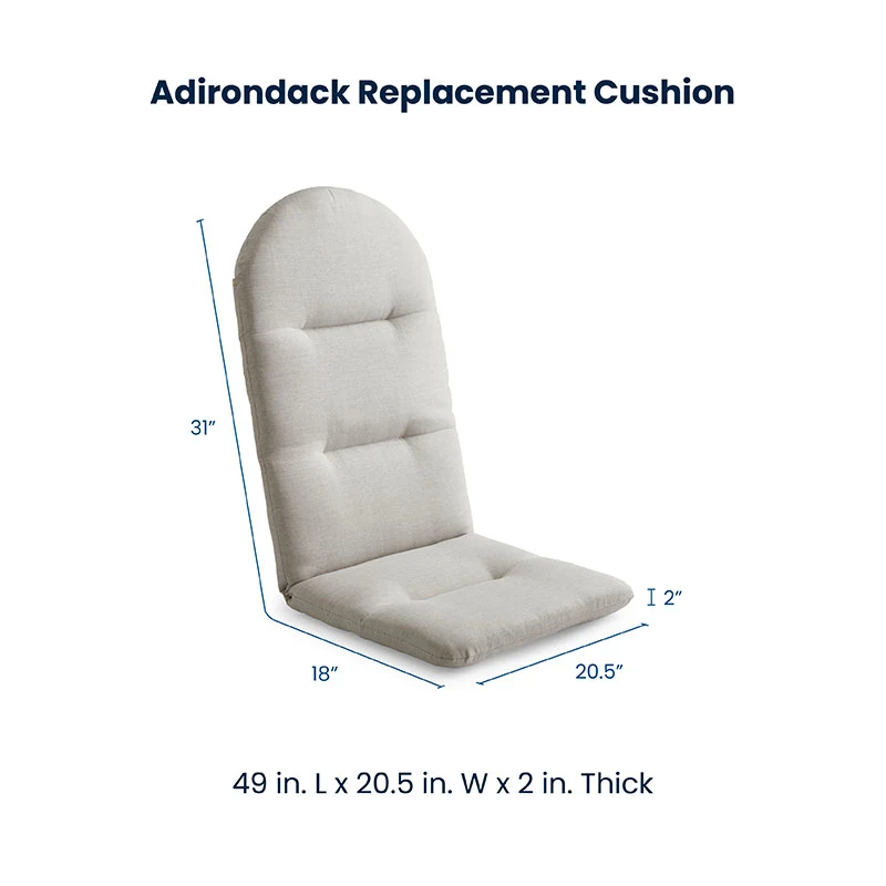 Sunbrella® Outdoor Adirondack Chair Cushion – Weather‑Resistant Patio Seat Pad - Image 5