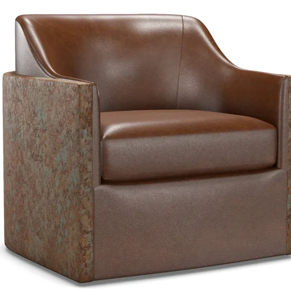 Kate Leather Swivel Upholstery Sofa Chair