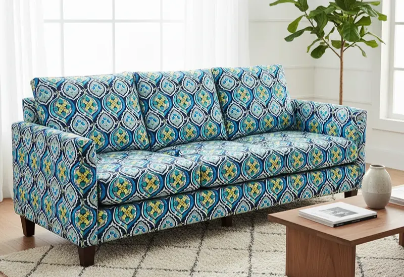 Velvet Upholstery Fabric Sofa